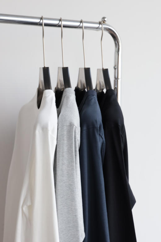 T2F 25AW重磅棉 经典紫标口袋休闲长袖T恤 CX208 商品图6