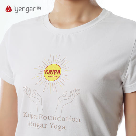 艾扬格 lifeC1211&C3055 KFIY纪念款瑜伽T恤 短袖 (男女同款)亲肤棉感 轻触间尽享舒适 商品图2