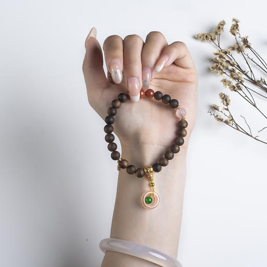 xy0553沉香+南红吉祥好运手串 商品图8