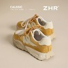 ZHR多巴胺德训鞋2025双鞋带厚底黄色透气休闲运动鞋复古阿甘鞋 商品缩略图2