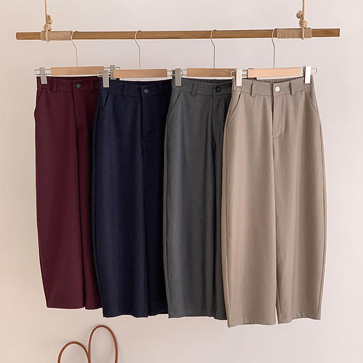 优选丨【爆款3-5天内发货】【秋季王炸，柔顺垂】【包容性强，不挑身材】秋冬新品设计感牛仔棉弯刀西裤女潮流垂感休闲裤阔腿九分拉链裤100% 商品图2