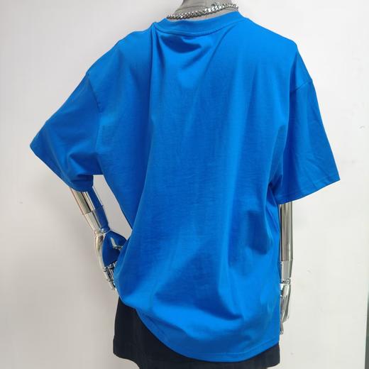 ZC圆领大字母图案短袖T恤500701（蓝）秋季 153030260321 商品图1