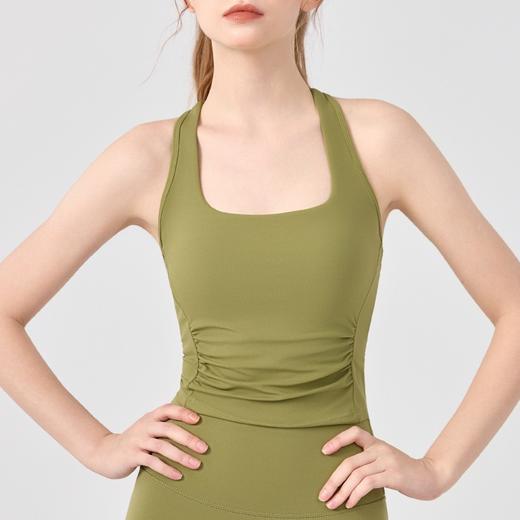 【减震】带胸垫显腰瘦高强度运动内衣健身吊带文胸瑜伽背心BM 商品图3