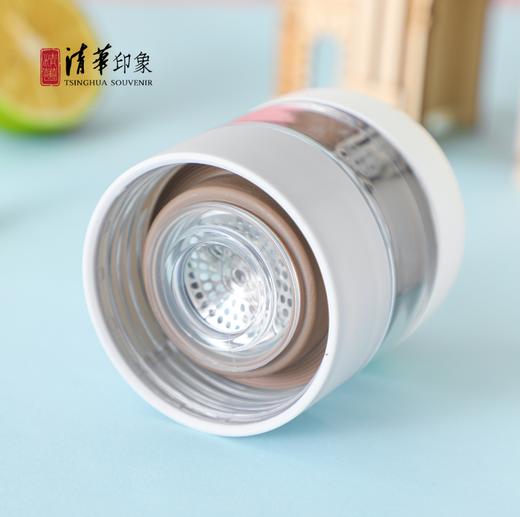 清华大学时尚茶水分离双层不锈钢保温杯 商品图4