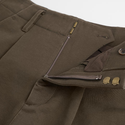 ROMI STUDIO“舒适自然”立体单褶高腰休闲百搭棉质阔腿裤431K2049 商品图3