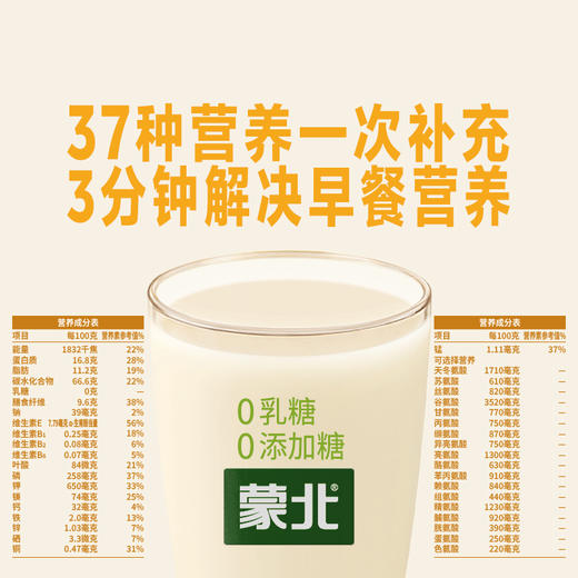 蒙北高蛋白有机植物奶 纯素营养早餐孕妇中老年儿童代餐独立小包装900g/盒 商品图1