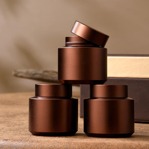 茶韵皮盒【八合金罐 咖色】130元一套/一箱12套 商品图6