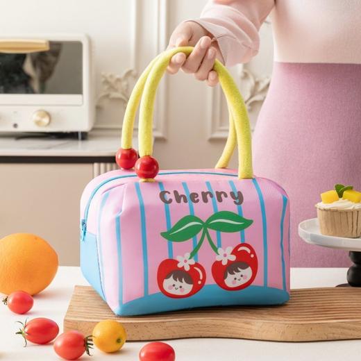 趣味水果便当包加厚大容量饭盒袋便携保温保鲜午餐包可爱手提冰包 商品图3