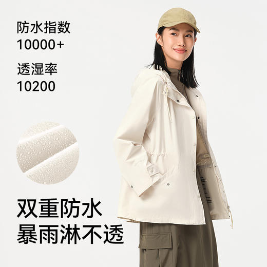 伯希和户外冲锋衣女2025新款防风防水徒步登山服休闲轻量风衣外套 商品图1