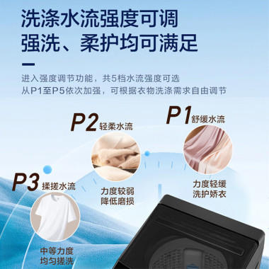 海尔 XQB80-M10E0 全自动洗衣机 波轮家用8公斤 纳米微泡超净洗 一级能效 除螨洗 商品图1