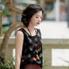 西子/【七彩葫芦】非遗红云纱重磅24姆米桑蚕丝七彩“瑞葫祥纹“印花黑色背心/DDTJ284 商品缩略图1
