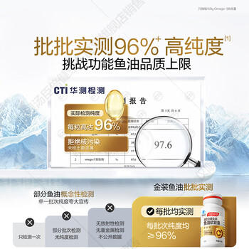 汤臣倍健金装鱼油60粒*3瓶 96%高纯度深海鱼油omega3鱼油+epa+dha 商品图4