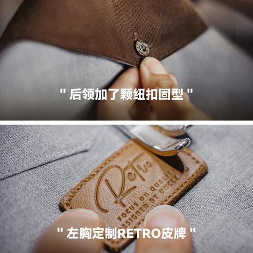 马登工装美式休闲灯芯绒拼接衬衫长袖老钱风灰色薄款衬衣外套男秋 商品图2