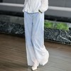 西子/高密绒感烧花镂空通勤时尚百搭直筒裤/KZBH1415 商品缩略图2
