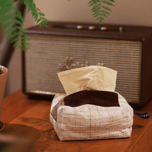 之如初 香云纱拼布纸巾盒 商品图2