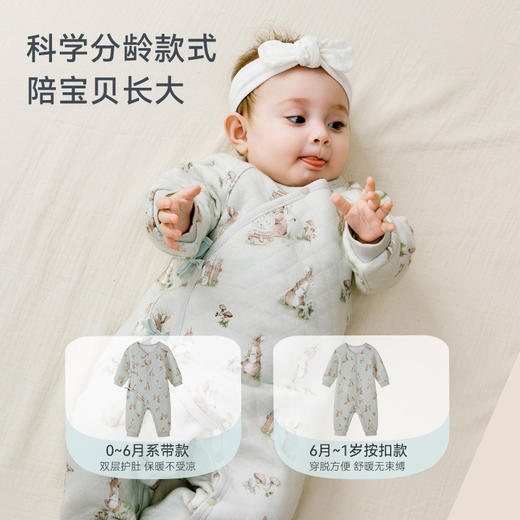 【2025年秋冬新品】i-baby菱形格空气层恒温系带/开扣连体衣包屁衣GG0625701512.1-12.31实付399赠送i-baby手拎包） 商品图4