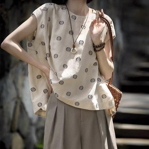 裁缝学苑AQ530连肩无袖小衫纸样亚麻套头衫女装上衣打版裁剪样板 商品图2