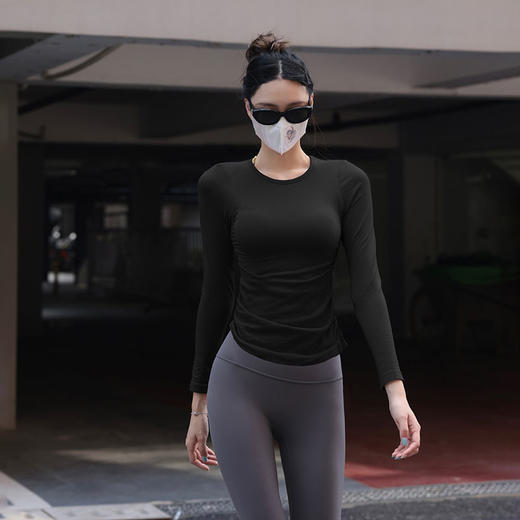 beemen固定杯运动长袖 少穿一件更舒适 无缝一体织  精致工艺 舒适不勒 商品图4