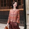 西子/宋锦香云纱桑蚕丝重缎非遗【七彩宝相】两穿唐装外套/TZLL309 商品缩略图1