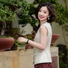 西子/文艺马甲亚麻玉兰暗纹提花文艺感时尚百搭马甲/MJBH1400 商品缩略图2