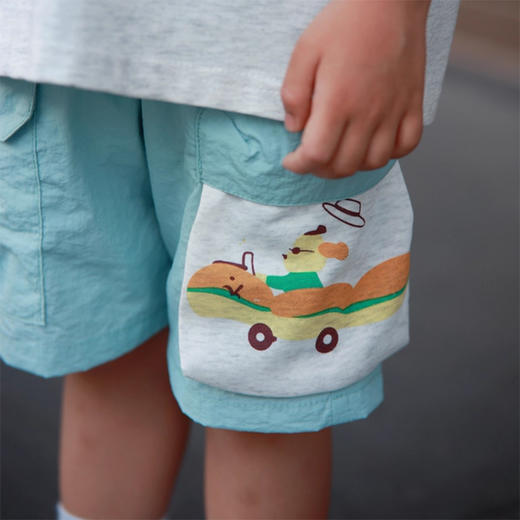 裁缝学苑TQ173圆领T恤松紧腰短裤套装纸样儿童休闲两件套童装样板 商品图8