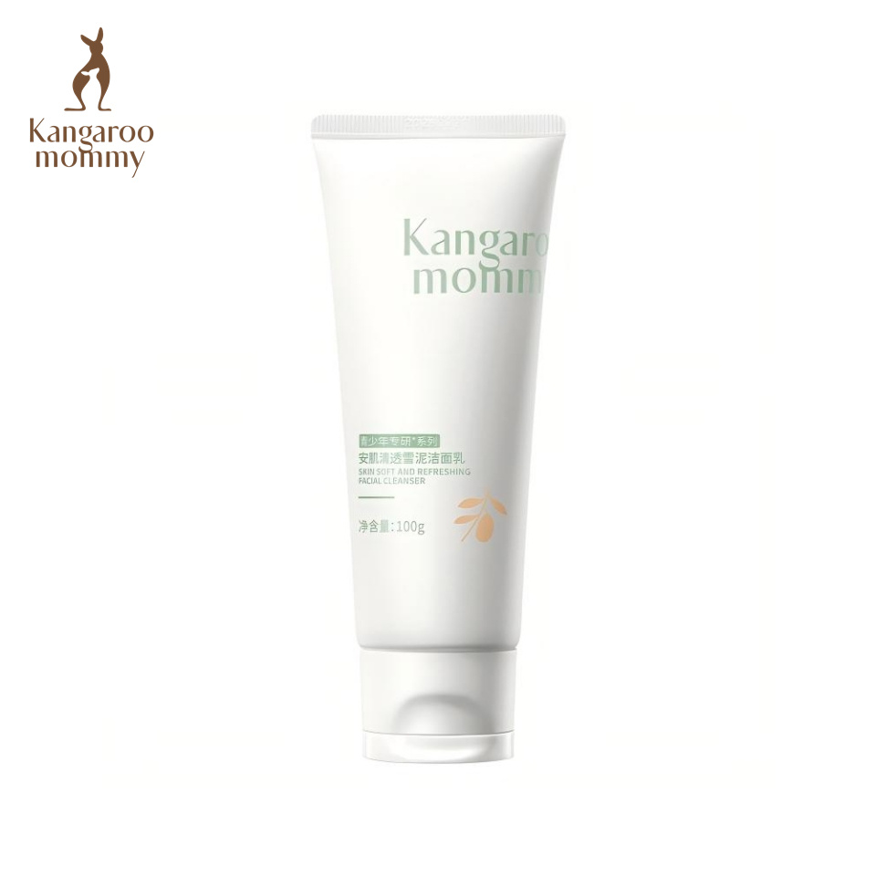 【自营】 袋鼠妈妈 青少年安肌洁面系列 清透雪泥洁面乳/安肌爽肤水/安肌清透乳 多规格