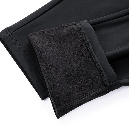 罗蒙秋冬款男士加绒裤时尚松紧腰直筒休闲裤上班通勤日常百搭长裤子 商品图7