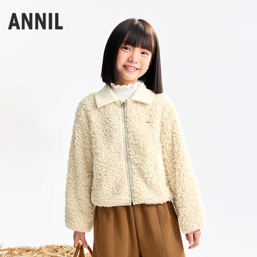女童针织外套冬季新款安奈儿童装EG535517 商品图2