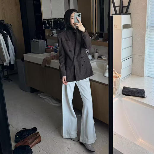 ROMI STUDIO“老钱腔调”100%羊毛半精纺色纺双排扣西装 RWCSWY1727 商品图0