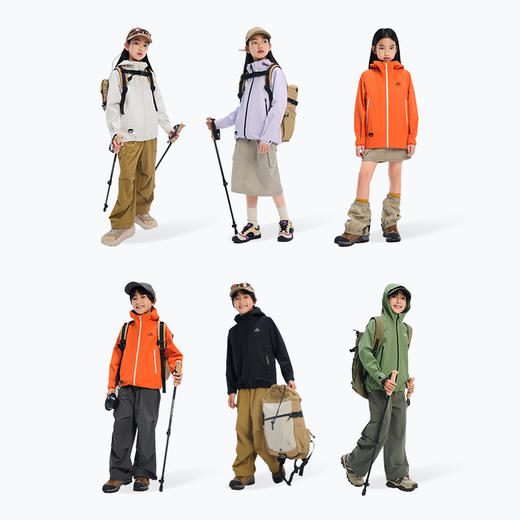 【小山壳】伯希和户外儿童硬壳冲锋衣2025新款防风防雨专业登山服 商品图4
