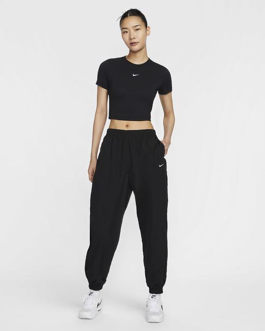 Nike 耐克Sportswear Essential 女子防晒中腰 Oversize 风梭织长裤FV7669-010 商品图5