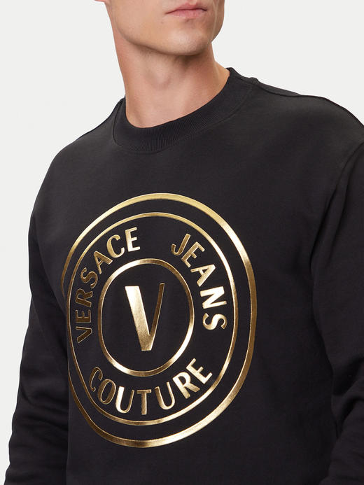 Versace 范思哲 男士全棉烫金徽标logo圆领卫衣外套12426 商品图3