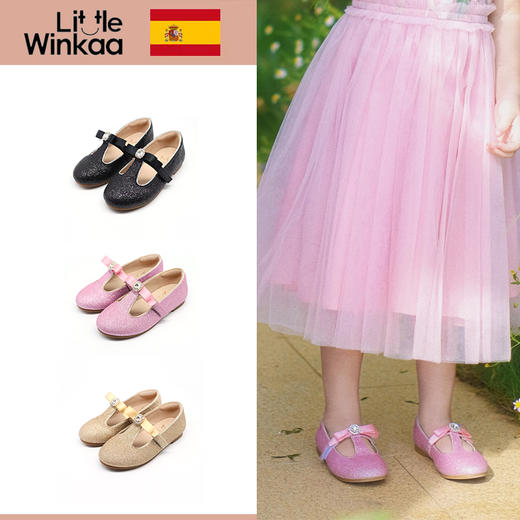 little winkaa公主鞋女童小皮鞋秋季儿童鞋女孩宝宝公主鞋PB33004 商品图0