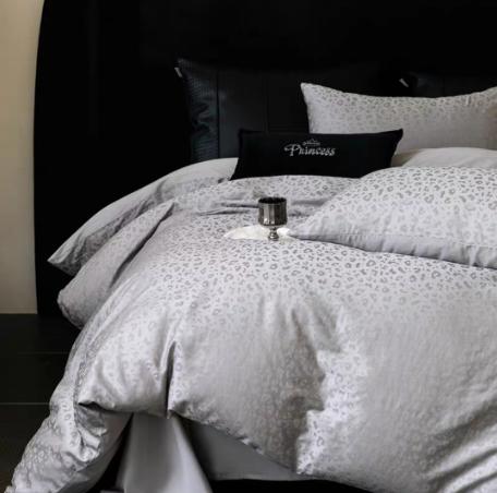 精选轻奢高级感提花全棉四件套轻奢裸睡高支被套床单床上用品G119100116 商品图2