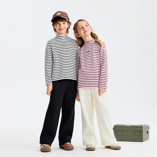 男女童中领长袖针织衫秋季新款安奈儿童装小程序专享EM531581 商品图3