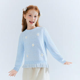 笛莎Deesha 童装女童毛衣2025冬新款女童甜美毛衣