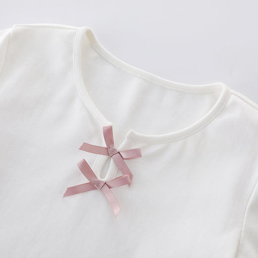 蝴蝶结蕾丝打底衫 商品图1