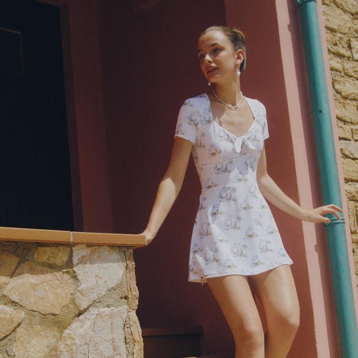 sisia2025新款泳衣女高级感连体保守遮肚显瘦海边度假泡温泉泳装 商品图9