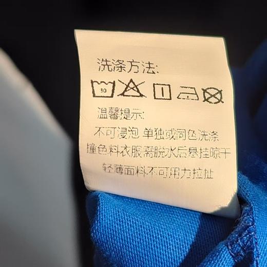 ZC圆领大字母图案短袖T恤500701（蓝）秋季 153030260321 商品图3