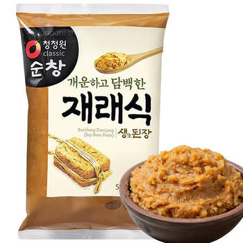 清净园韩国进口 传统生大酱 500g袋装 韩式大酱汤石锅拌饭酱火锅底料 /粮油调味 /调味品 /西式酱料 商品图5