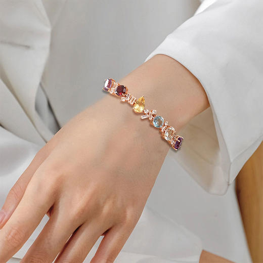 【JOLEE手链】 S925银 天然水晶 宝石 轻奢饰品 七夕送女生礼物 商品图8