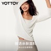 罩衫【YOTTOY】大圆领运动罩衫女一字肩宽松轻薄长袖普拉提健身T恤瑜伽服 商品缩略图3