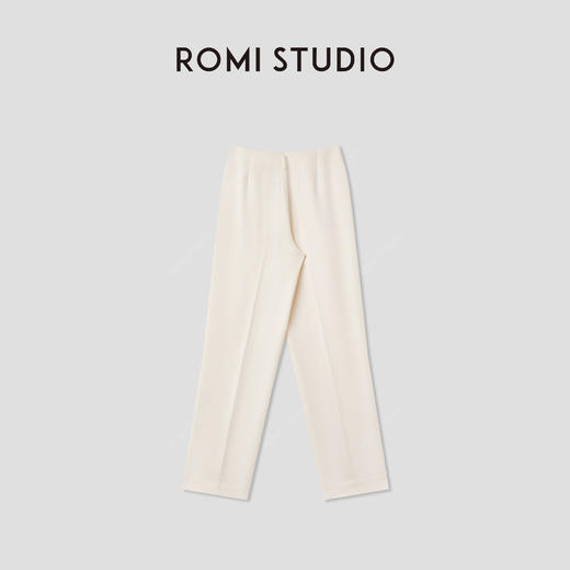 ROMI STUDIO"舒适自在"醋纤混纺褶间立体感直筒西裤RWCRXW3396 商品图4