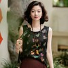 西子/【七彩葫芦】非遗红云纱重磅24姆米桑蚕丝七彩“瑞葫祥纹“印花黑色背心/DDTJ284 商品缩略图6