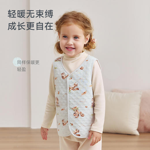 【2025年秋冬新品】i-baby儿童男童女童空气层恒温马甲薄棉背心10GG24257006 商品图5