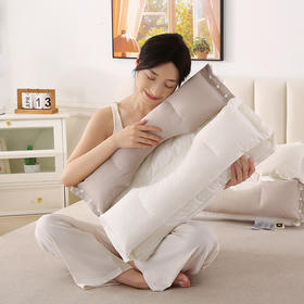 【三枕合一 侧睡救星】花姿彤 A类母婴面料 脊椎牵引安睡枕 助睡眠护颈椎 修复睡觉专用枕芯反弓富贵包护颈枕 