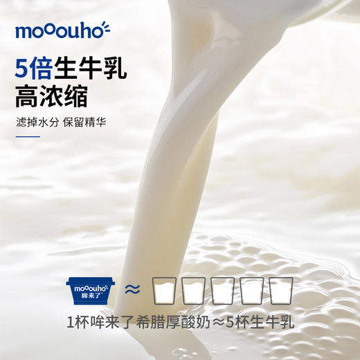 mooouho哞来了原味希腊厚酸奶100g*5  浓稠醇厚 挖一勺拌谷物 快速搞定营养早 商品图1