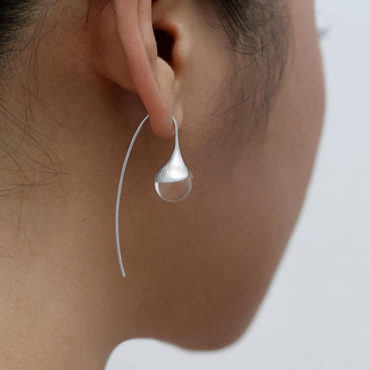 (72小时发货）COSTAR晨露项链耳环S925银白水晶珍珠清新灵动情人节女生生日礼物 商品图5