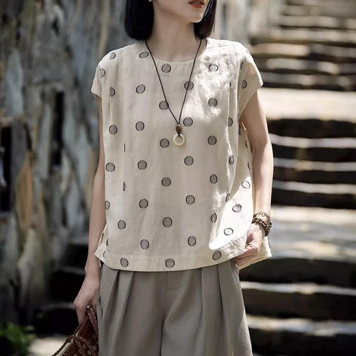 裁缝学苑AQ530连肩无袖小衫纸样亚麻套头衫女装上衣打版裁剪样板 商品图3