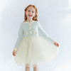 笛莎Deesha 童装女童连衣裙2025冬新款女童小香风肌理撞色网纱公主裙 商品缩略图0